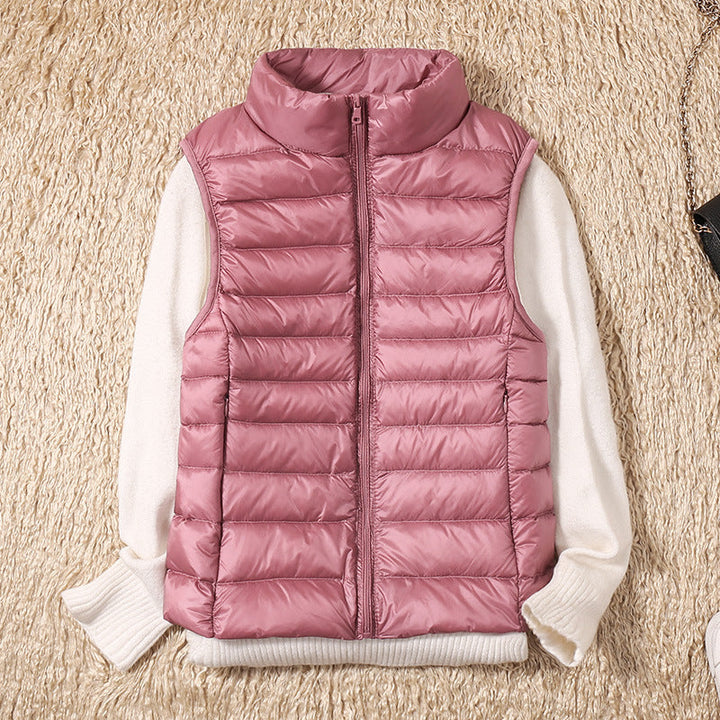 Galora – Nuovo gilet primaverile con piume d’anatra bianche