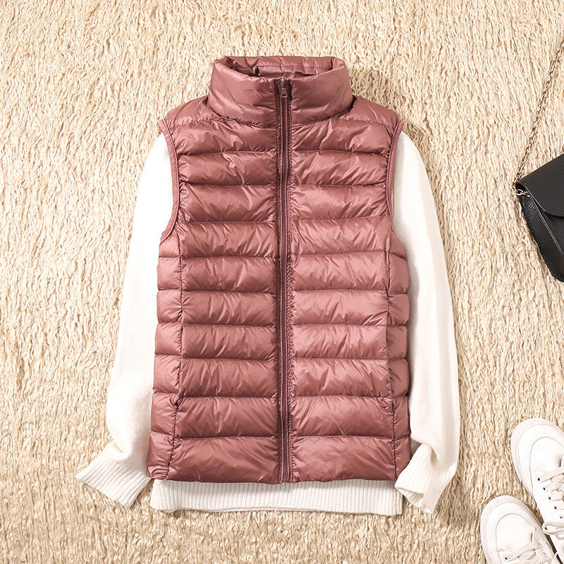 Galora – Nuovo gilet primaverile con piume d’anatra bianche
