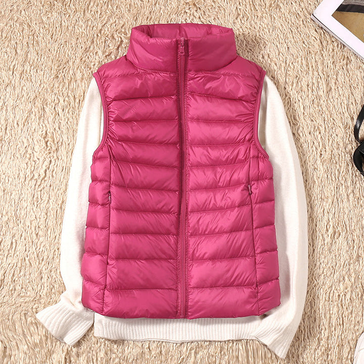 Galora – Nuovo gilet primaverile con piume d’anatra bianche