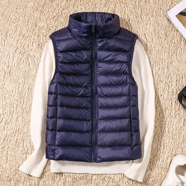 Galora – Nuovo gilet primaverile con piume d’anatra bianche