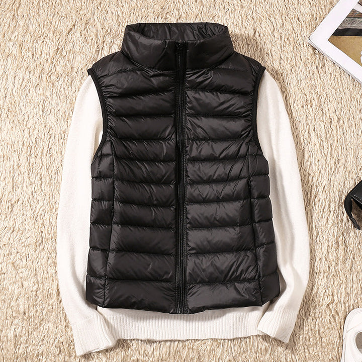 Galora – Nuovo gilet primaverile con piume d’anatra bianche